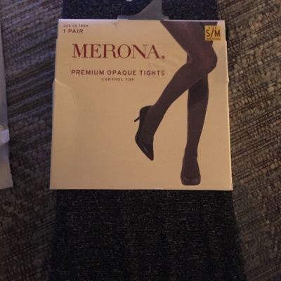 Merona Premium Opaque Tights  size S/M gray